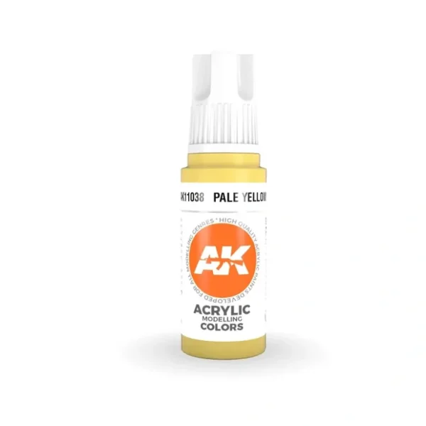 Shop 3Gen Acrylics: Pale Yellow - Standard LTG AK-11038 - Miniature Marvels: Airplane Models & Painted Dice Paint