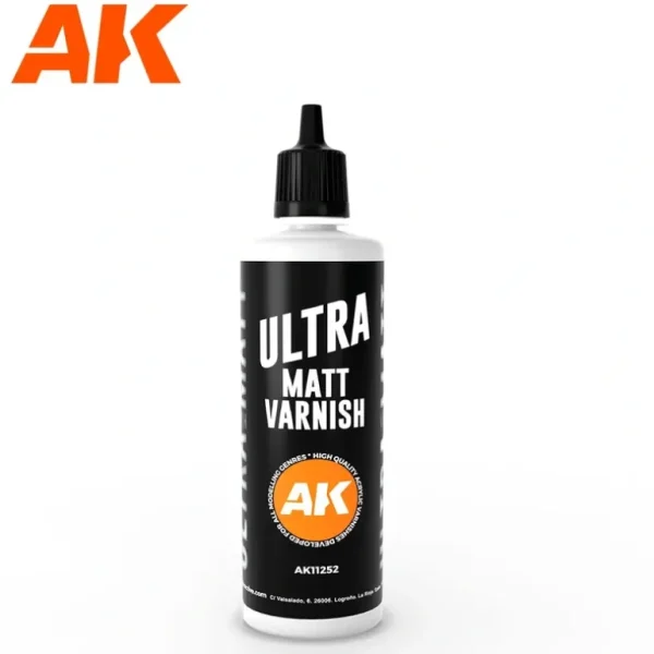3Gen Acrylics: Ultra Matt Varnish LTG AK-11252 - Miniature Marvels: Airplane Models & Painted Dice* Shop All