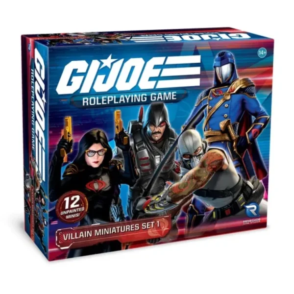 Best G.I. JOE: RPG - Villain Miniatures - Set 1 RGS 02570 - Miniature Marvels: Airplane Models & Painted Dice Role-playing Game