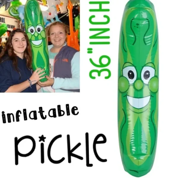 Sale GIANT Inflatable Pickle Head - Beach Pool Float Noodle Gag Prank Joke Party Fun - Miniature Marvels: Airplane Models & Painted Dice Egpull