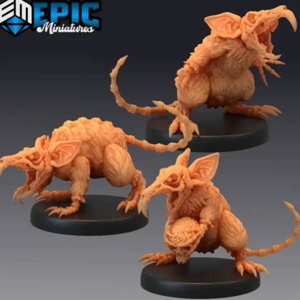 Discount Giant Rat Revenants - Miniature Marvels: Airplane Models & Painted Dice Miniature