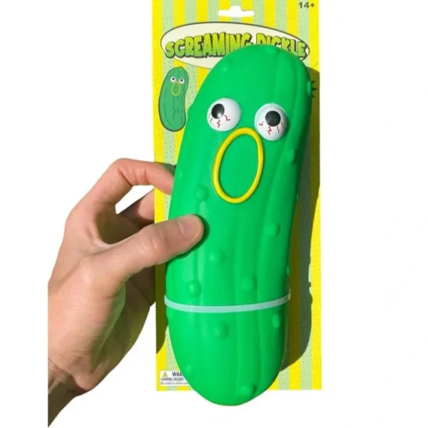 Shop GIANT SCREAMING PICKLE - Squeaking Sound Noise ~ Stress Squeeze Gag Gift Dog Toy - Miniature Marvels: Airplane Models & Painted Dice Egpull