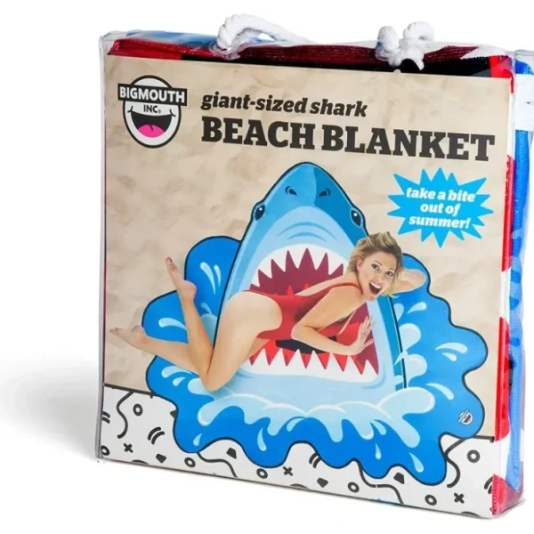 Cheap GIANT SHARK ATTACK JAWS - Beach Pool Shower Towel Blanket Cover - BigMouth Inc. - Miniature Marvels: Airplane Models & Painted Dice Egpull