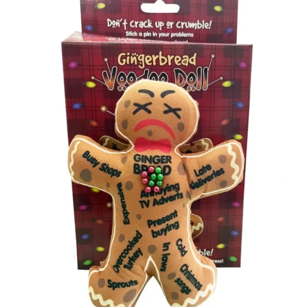 Clearance GINGERBREAD Voodoo Doll with Pins ~ Adult Gag Joke Office Toy Holiday Gift - Miniature Marvels: Airplane Models & Painted Dice Egpull