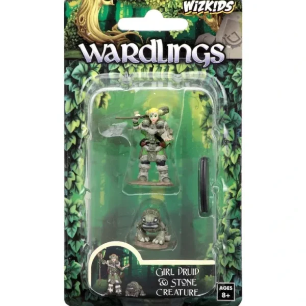 Flash Sale Girl Druid & Stone Creature: WizKids Wardlings WZK 73314 - Miniature Marvels: Airplane Models & Painted Dice Miniature