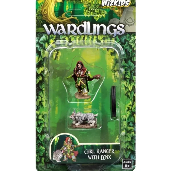 Clearance Girl Ranger & Lynx: WizKids Wardlings WZK 73322 - Miniature Marvels: Airplane Models & Painted Dice Miniature