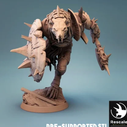 Sale Gnoll With Shield - Miniature Marvels: Airplane Models & Painted Dice Miniature
