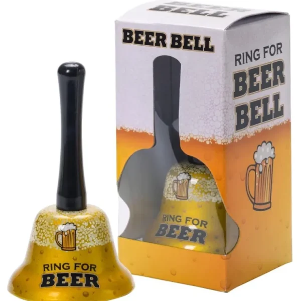 Shop Golden " Ring for BEER " Hand Bell - Gag Joke Bar Pub Office Desk Kitchen Room - Miniature Marvels: Airplane Models & Painted Dice Egpull