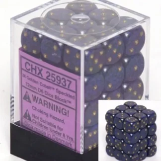 Cheap Golden Cobalt: Speckled 36d6 12mm Dice Block CHX 25937 - Miniature Marvels: Airplane Models & Painted Dice Dice