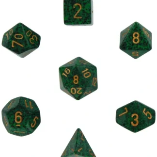 Shop Golden Recon: Speckled Polyhedral Dice Set (7's) CHX 25335 - Miniature Marvels: Airplane Models & Painted Dice Dice
