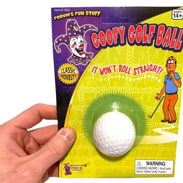 Clearance Goofy Unputtable Golf Ball ~ Moving Wiggling Wobble ~ Gag Prank Trick Joke Toy - Miniature Marvels: Airplane Models & Painted Dice Egpull