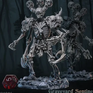 Hot Graveyard Sentinel - Miniature Marvels: Airplane Models & Painted Dice Miniature