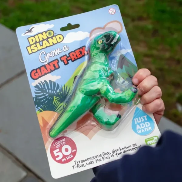 Hot Grow A Giant T-Rex Dinosaur - Add Water 600% Larger! Child Stocking Stuffer - Miniature Marvels: Airplane Models & Painted Dice Egpull