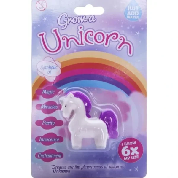 New Grow A Magical Unicorn Toy - Just Add Water 600% Larger! Child Stocking Stuffer - Miniature Marvels: Airplane Models & Painted Dice Egpull