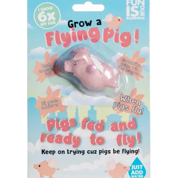 New Grow A Pig Toy - Just Add Water 600% Larger! Piggy Child Stocking Stuffer - Miniature Marvels: Airplane Models & Painted Dice Egpull