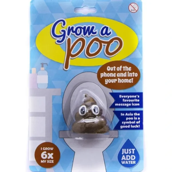 Fashion Grow A Poo - Just Add Water 600% Larger! Emoji Poop Turd Crap Gag Joke Toy Gift - Miniature Marvels: Airplane Models & Painted Dice Egpull