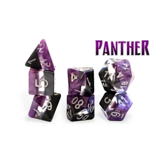 Outlet Halfsies Dice: "Panther" GKG H58 - Miniature Marvels: Airplane Models & Painted Dice Dice