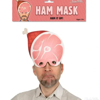 New HAM MASK - Hysterical Halloween Costume Party Joke GaG - Archie McPhee - Miniature Marvels: Airplane Models & Painted Dice Egpull