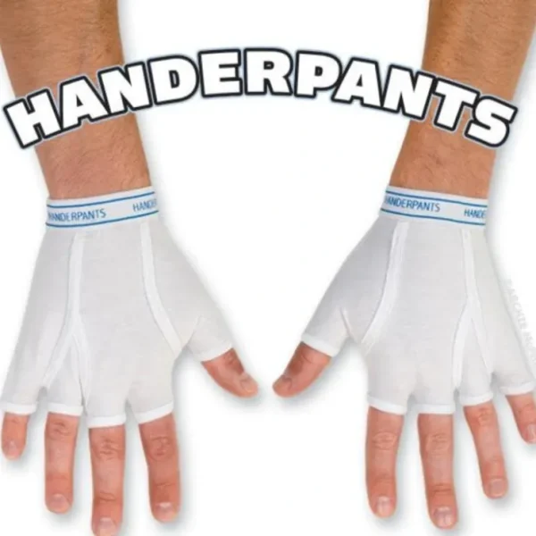 Shop HANDERPANTS Fingerless Gloves Underpants For Your Hands Gag Joke - Archie McPhee - Miniature Marvels: Airplane Models & Painted Dice Egpull