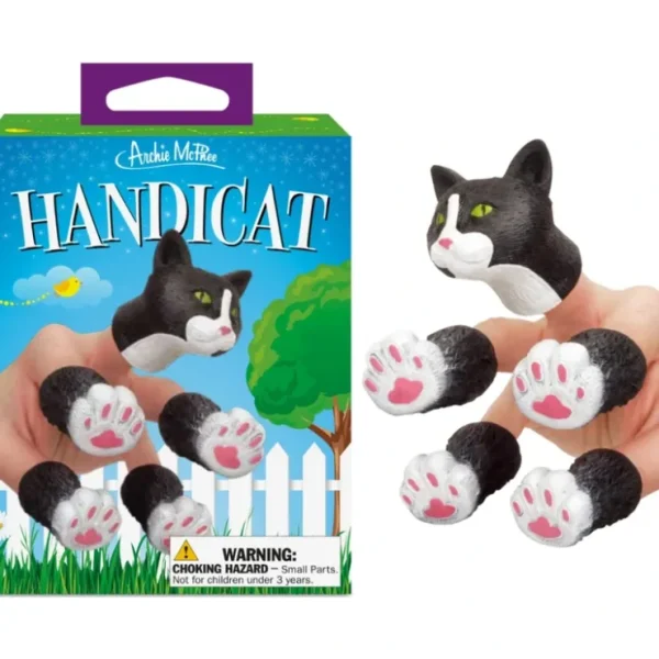 Sale HANDICAT - Cat Finger Tiny Hands Puppet Funny Toy - Archie McPhee - Miniature Marvels: Airplane Models & Painted Dice Egpull