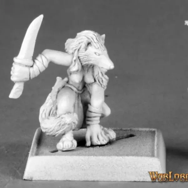 Best Sale Handmaiden Of Keskura (Werefox Form): Warlord RPR 14591 - Miniature Marvels: Airplane Models & Painted Dice Miniature