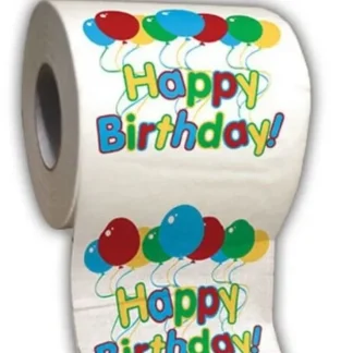 Best Sale Happy Birthday Toilet Paper - Bathroom Potty Party Favor Fun Gag Novelty - Miniature Marvels: Airplane Models & Painted Dice Egpull