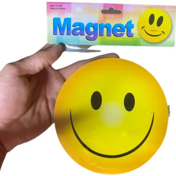 Store 12 HAPPY SMILE FACE Car Magnets Fridge Party Favor Large 5 1/2 Inch (1 dz) - Miniature Marvels: Airplane Models & Painted Dice Egpull