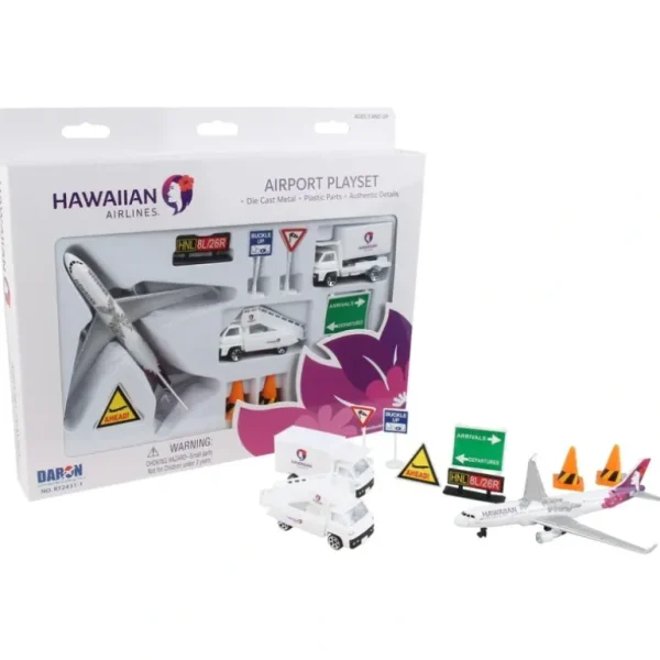 Hawaiian Airlines Airport Playset - Miniature Marvels: Airplane Models & Painted Dice* Airplane Model