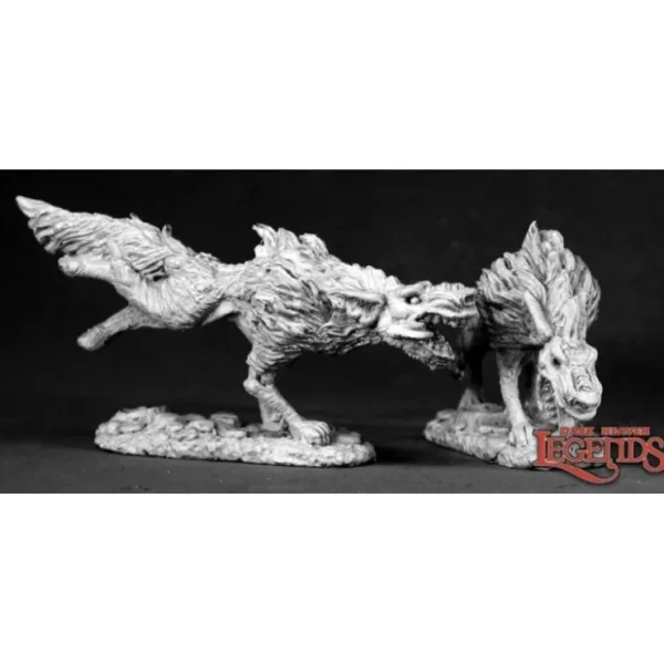 Flash Sale Hell Hounds (2): Dark Heaven Legends RPR 02522 - Miniature Marvels: Airplane Models & Painted Dice Miniature