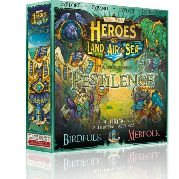 Hot Heroes of Land, Air & Sea: Pestilence Expansion GLG HLASP01 - Miniature Marvels: Airplane Models & Painted Dice Board Game
