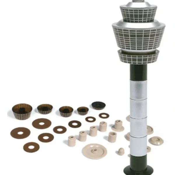 Herpa 519670 1:500 Scenix Airport Control Tower Set - Miniature Marvels: Airplane Models & Painted Dice* Airplane Model