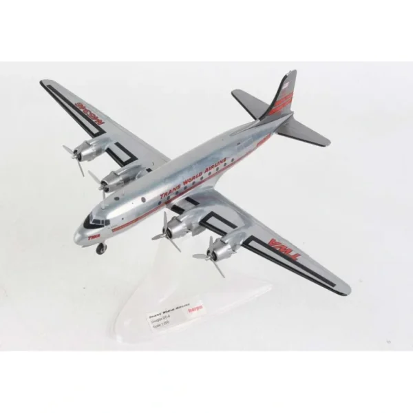 Herpa 571074 1:200 TWA Douglas DC-4 N45346 "The Acropolis" - Miniature Marvels: Airplane Models & Painted Dice* Airplane Model