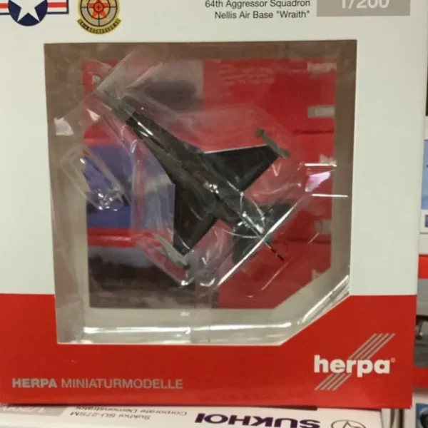 Herpa 1:200 F-16C 89-2048 64th Aggressor sqdn Nellis AFB 571098 - Miniature Marvels: Airplane Models & Painted Dice* Airplane Model