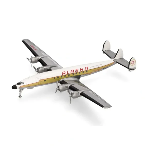 Herpa Wings 573023 1:200 Alaska Airlines Lockheed L-1649A Starliner - Miniature Marvels: Airplane Models & Painted Dice* Airplane Model
