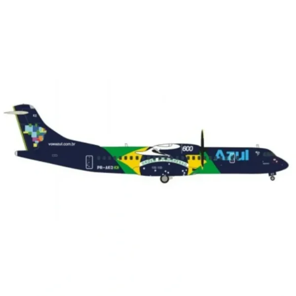 Herpa Wings 572675 1:200 Azul ATR-42-600 "Brazial Flag Livery" - Miniature Marvels: Airplane Models & Painted Dice* Airplane Model