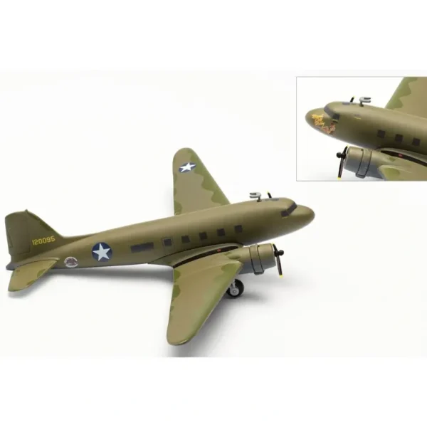 Herpa Wings 572606 1:200 C-53 Skytrooper "Beach City Baby" USAAC Vintage Wings - Miniature Marvels: Airplane Models & Painted Dice* Airplane Model