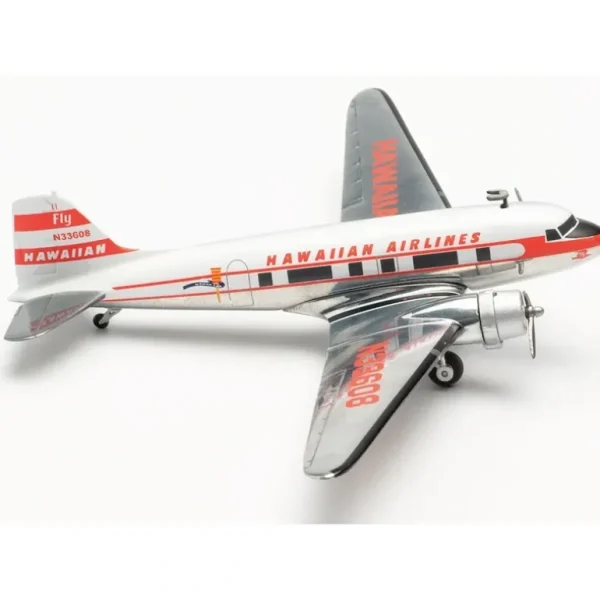 Herpa Wings 572613 1:200 Hawaiian Airlines Douglas DC-3 - Miniature Marvels: Airplane Models & Painted Dice* Airplane Model