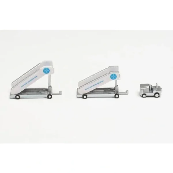 Herpa Wings 571890 1:200 Pan Am historic passenger stairs (2) with tractor (1) - Miniature Marvels: Airplane Models & Painted Dice* Airplane Model