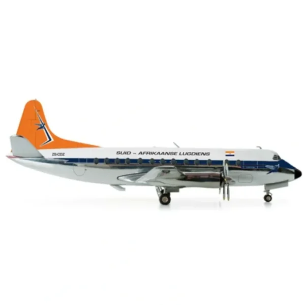 Herpa Wings 553957 1:200 South African Airways Vickers Viscount 800 ZS-CDZ - Miniature Marvels: Airplane Models & Painted Dice* Airplane Model