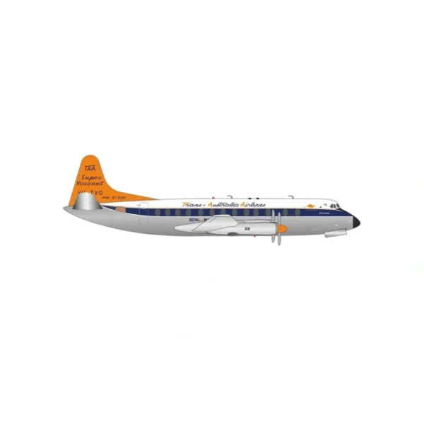 Herpa Wings 572859 1:200 TAA Vickers Viscount 800 - Miniature Marvels: Airplane Models & Painted Dice* Airplane Model
