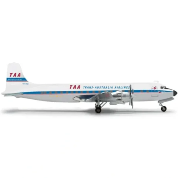 Herpa Wings 556354 1:200 Trans Australia DC-6 - Miniature Marvels: Airplane Models & Painted Dice* Airplane Model