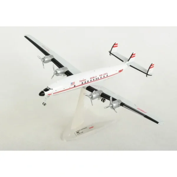 Herpa Wings 558372-001 1:200 TWA - Trans World Airlines Lockheed L-1649A Jetstream - Miniature Marvels: Airplane Models & Painted Dice* Airplane Model