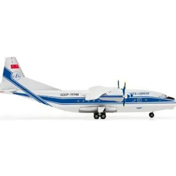 Herpa Wings 555265 Volga Dnepr Antonov An-12 - Miniature Marvels: Airplane Models & Painted Dice* Airplane Model