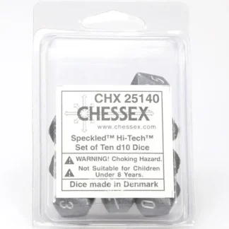 Cheap Hi Tech: Speckled d10 Dice Set (10's) CHX 25140 - Miniature Marvels: Airplane Models & Painted Dice Dice