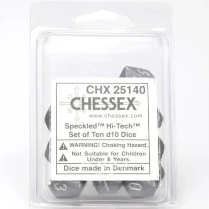 Cheap Hi Tech: Speckled d10 Dice Set (10's) CHX 25140 - Miniature Marvels: Airplane Models & Painted Dice Dice