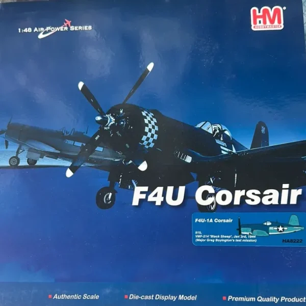 Hobby Master F4U Corsair Black Sheep 1:72 HA8222 - Miniature Marvels: Airplane Models & Painted Dice* Airplane Model