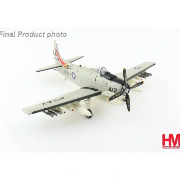 Hobby Master HA2917 1:72 A-1H Skyraider - Miniature Marvels: Airplane Models & Painted Dice* Airplane Model