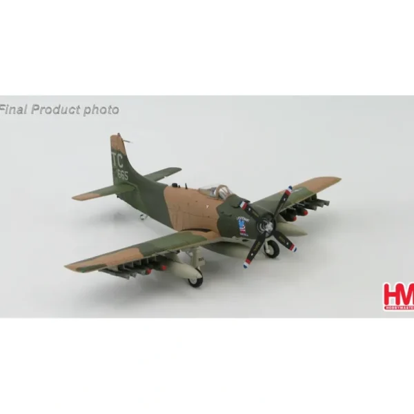 Hobby Master HA2910 1:72 A-1H Skyraider "Lieutenant America" - Miniature Marvels: Airplane Models & Painted Dice* Airplane Model