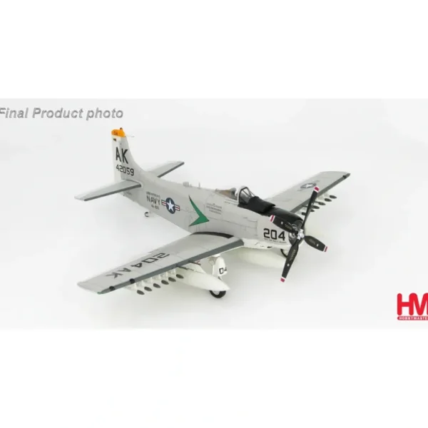 Hobby Master HA2913 1:72 A-1H Skyraider "Puff The Magic Dragon" - Miniature Marvels: Airplane Models & Painted Dice* Airplane Model