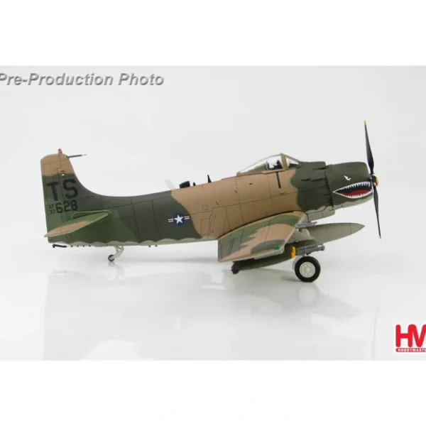 Hobby Master HA2914 1:72 A-1H Skyraider TS/53-137628, 22nd SOS, 56th SOW, South Vietnam - Miniature Marvels: Airplane Models & Painted Dice* Airplane Model